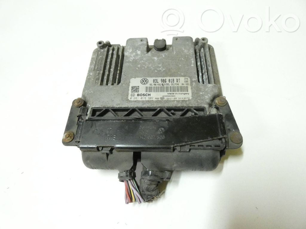 Engine control unit/module   03L906018RT,0281019902,03L906018M