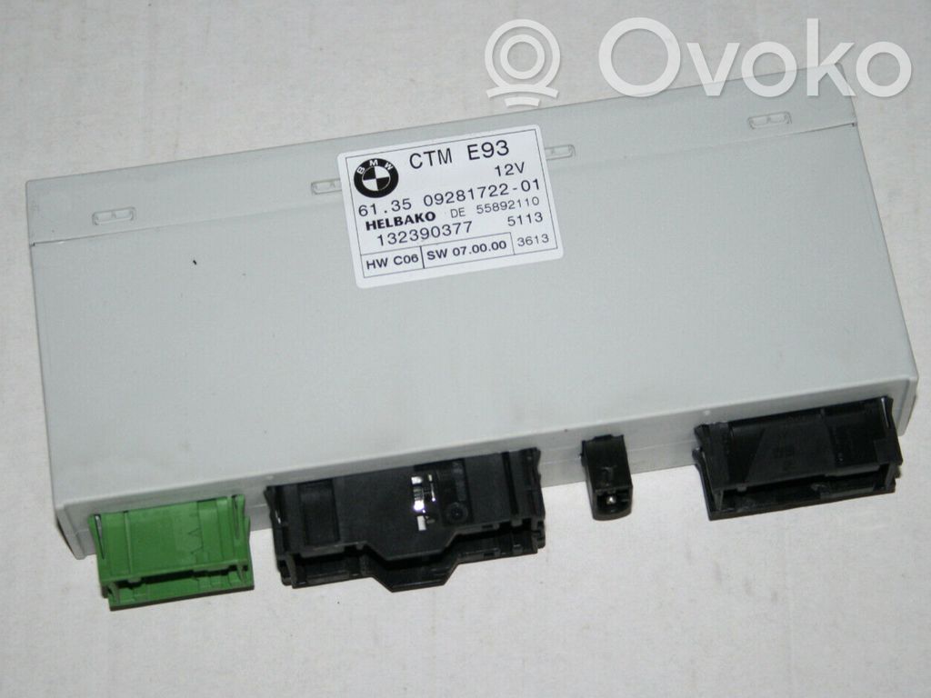 BMW 3 E92 E93 Convertible roof control unit 