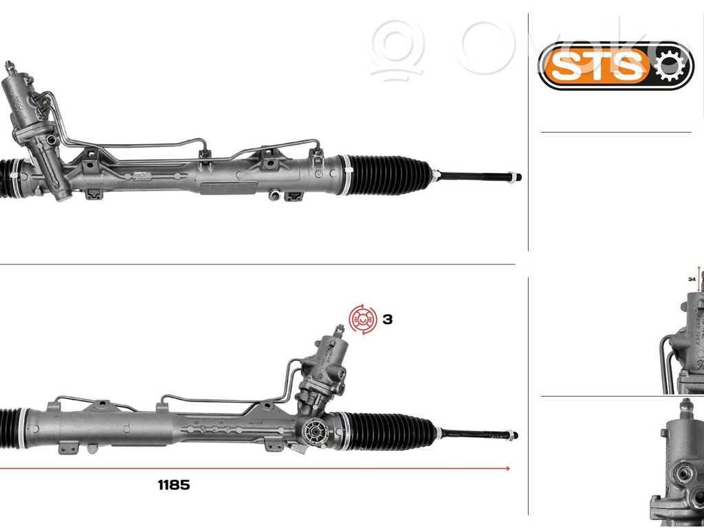 BMW 3 E90 E91 Steering rack 