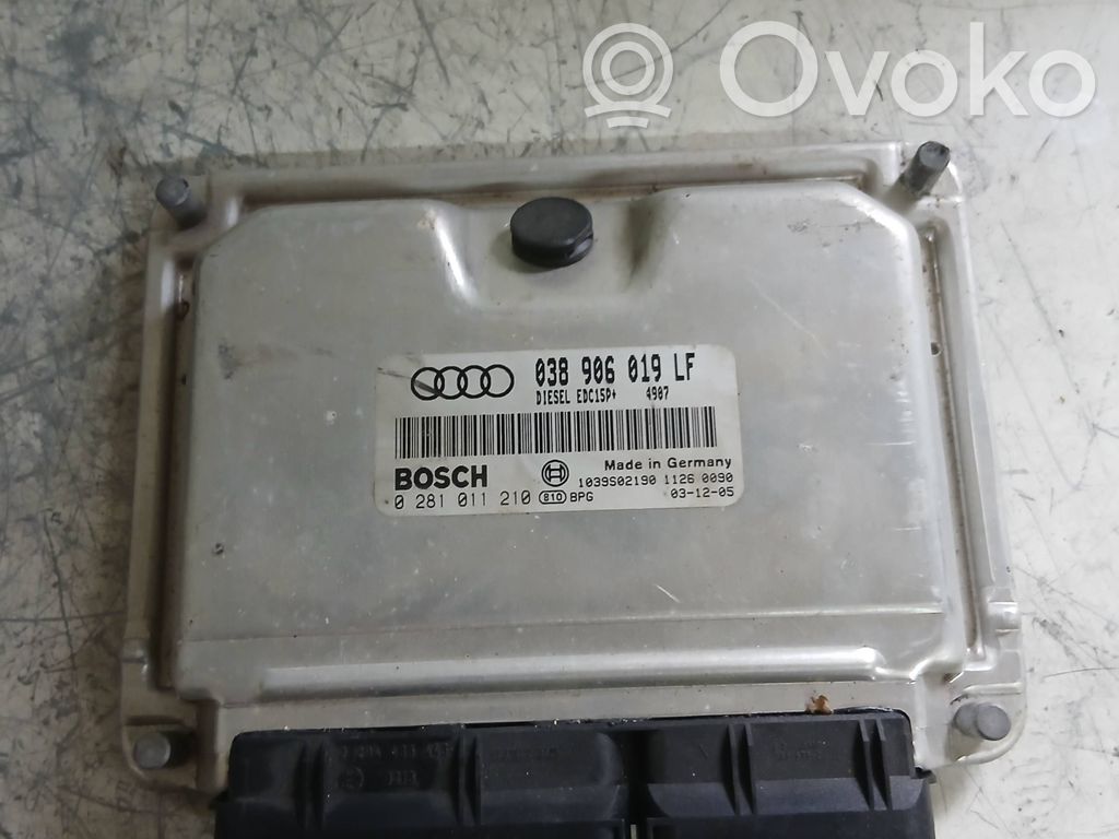 Engine control unit/module   038906019LF,0281011210,1039S02190