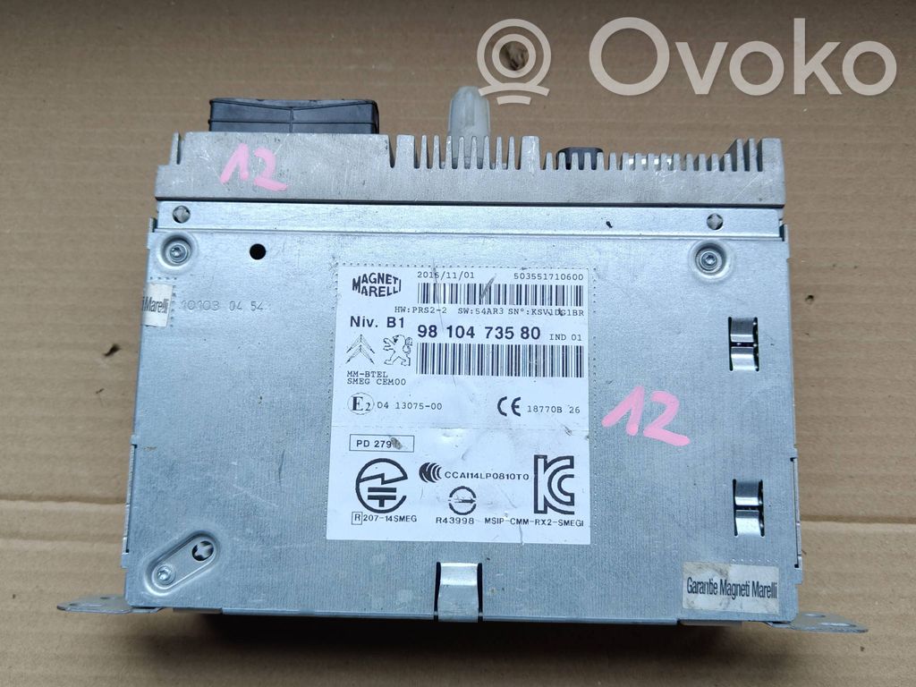 Citroen C4 Cactus Navigation unit CD/DVD player 