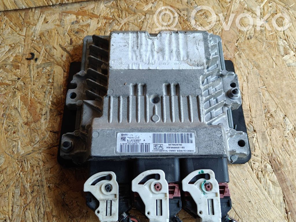 Engine control unit/module   9666681180,S1D807E