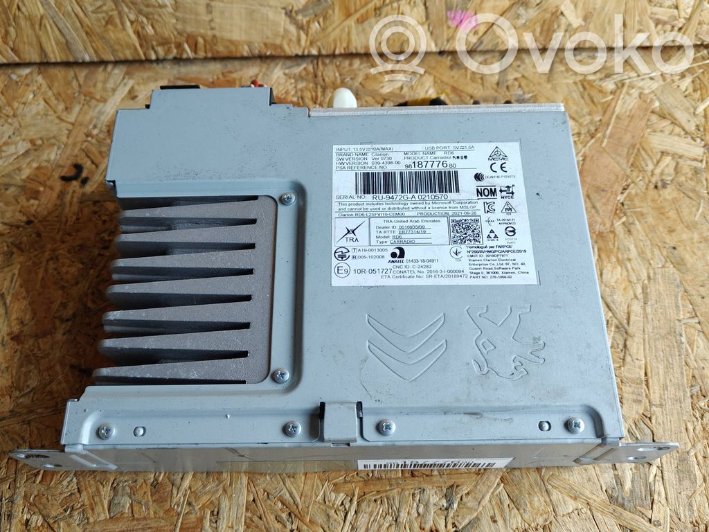 Peugeot Expert Radio/CD/DVD/GPS head unit 