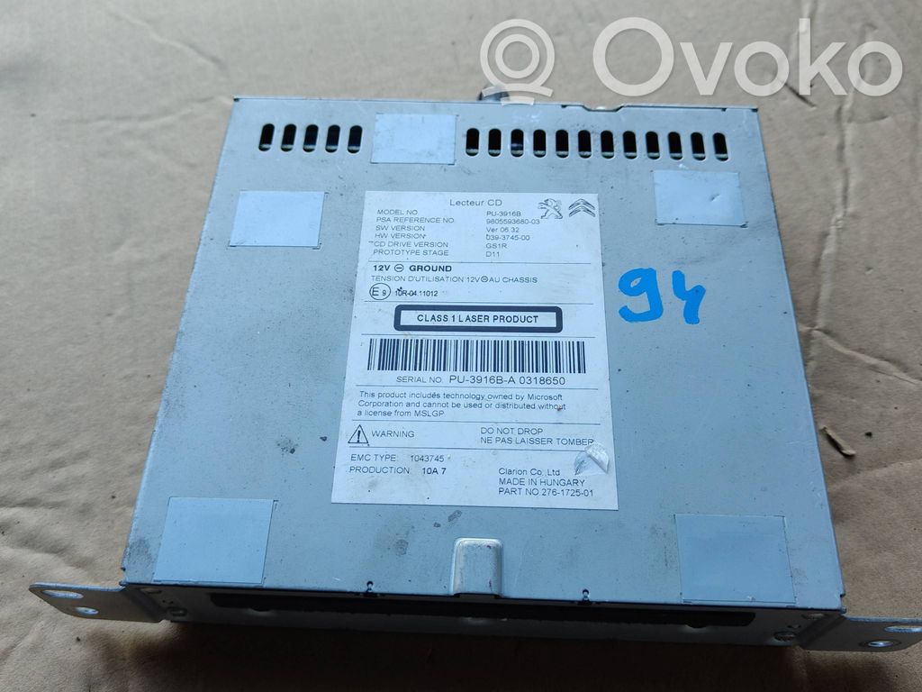 Peugeot 308 Radio / CD/DVD atskaņotājs / navigācija 