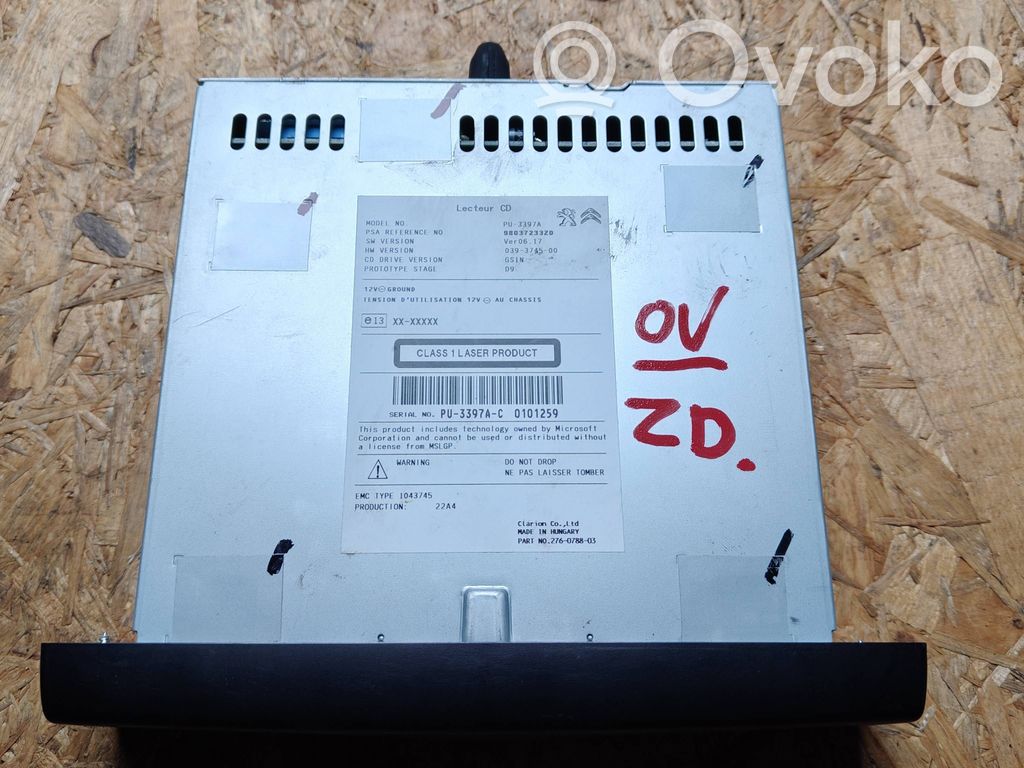 Peugeot 208 I Radio/CD/DVD/GPS head unit 