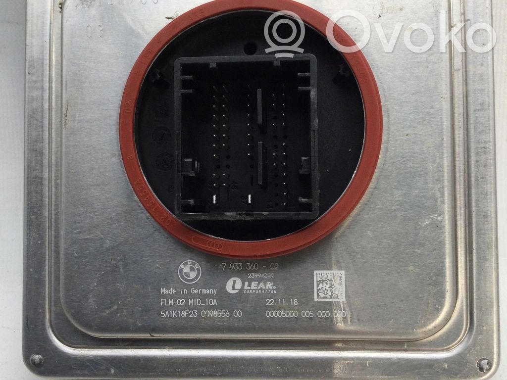 BMW 1 F40 Module de contrôle de ballast LED 