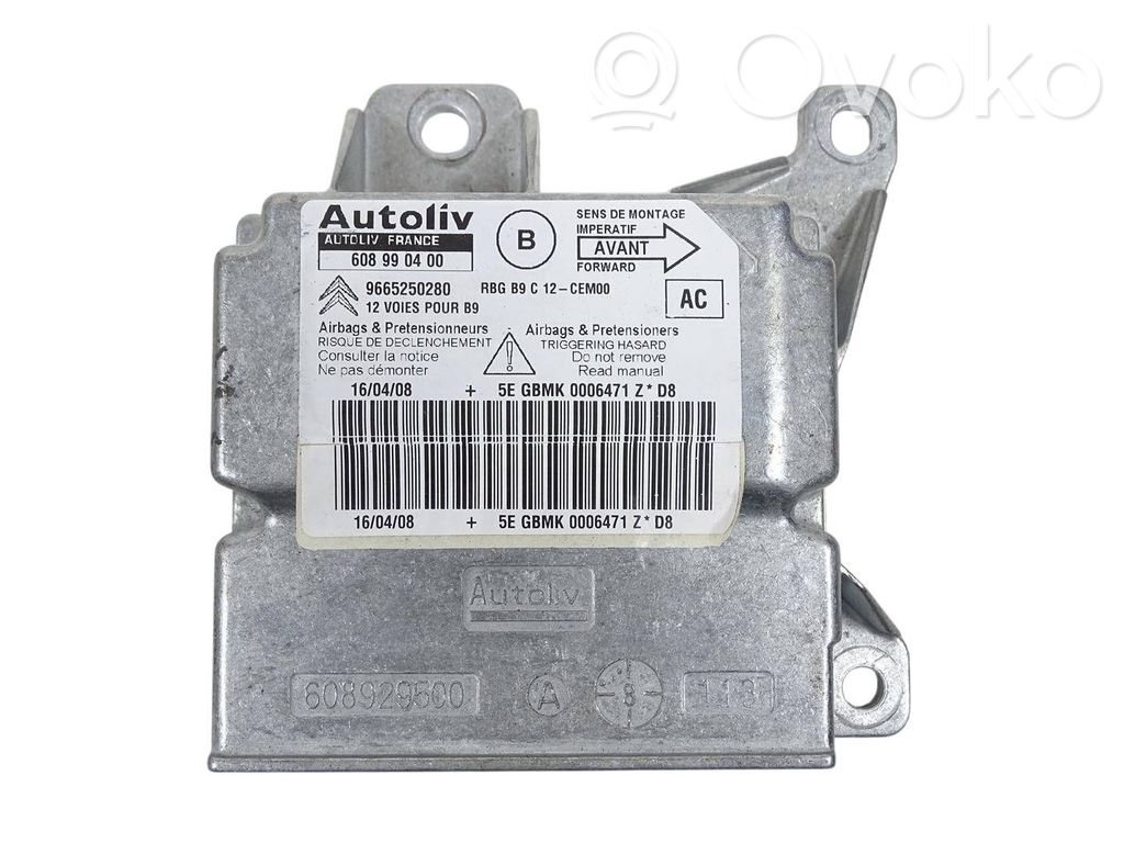 Citroen Berlingo Airbag control unit/module 