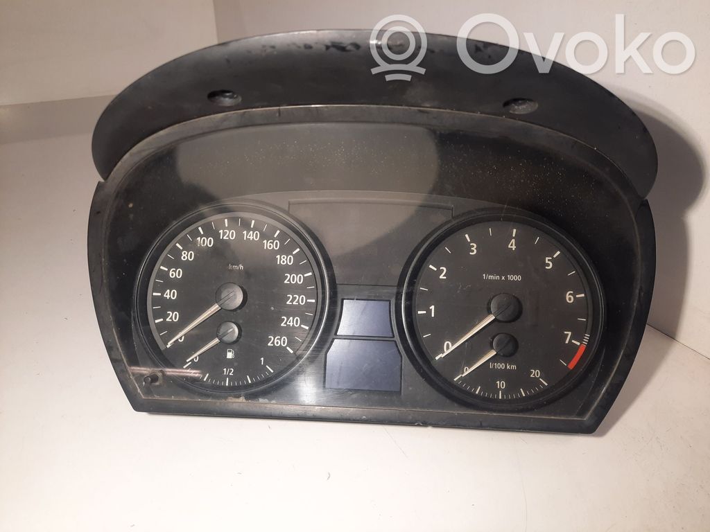 BMW 3 E90 E91 Spidometrs (instrumentu panelī) 