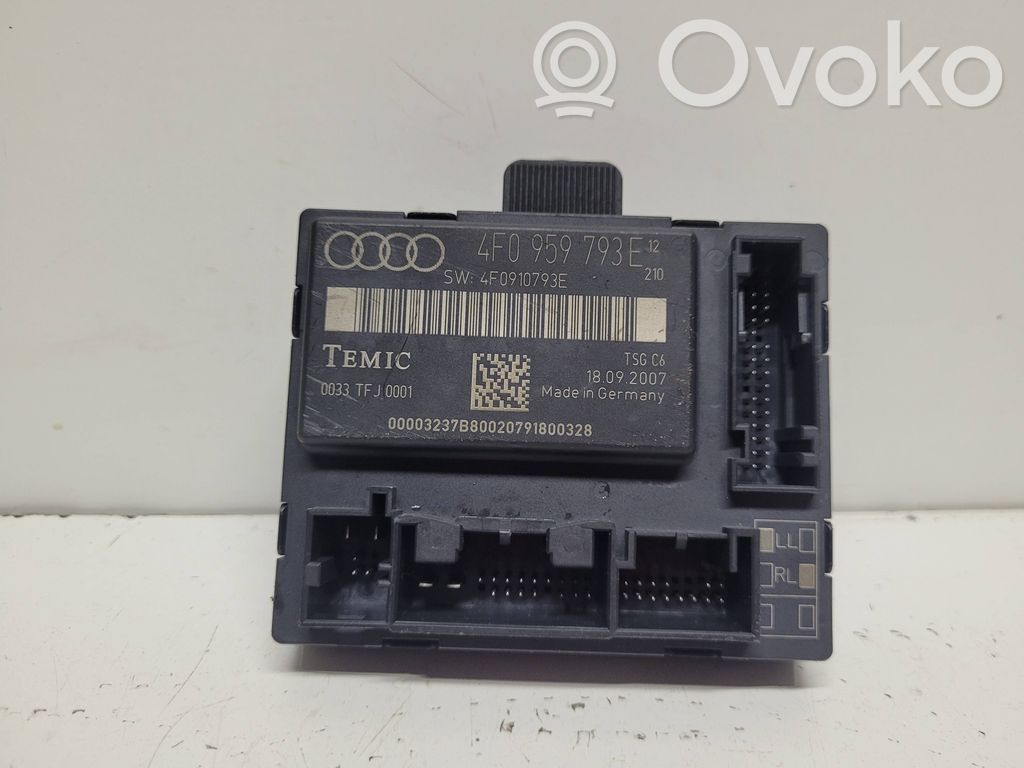 Audi A6 S6 C6 4F Sterownik / Moduł drzwi 