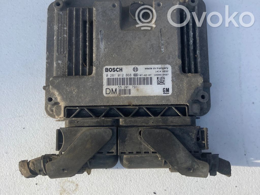 Engine control unit/module   55201791,1039S19487,14140832,0281012868