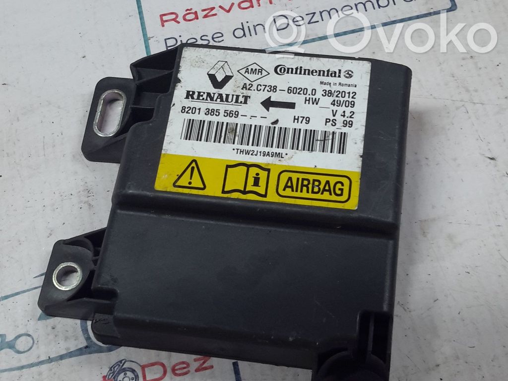 Airbag control unit/module   8201385569,20646,8201385569