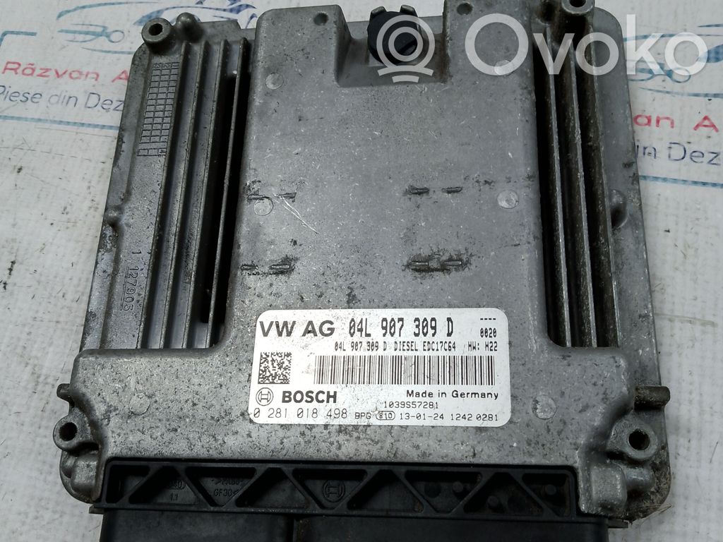 Engine control unit/module   04L907309D,04L907309D,22010
