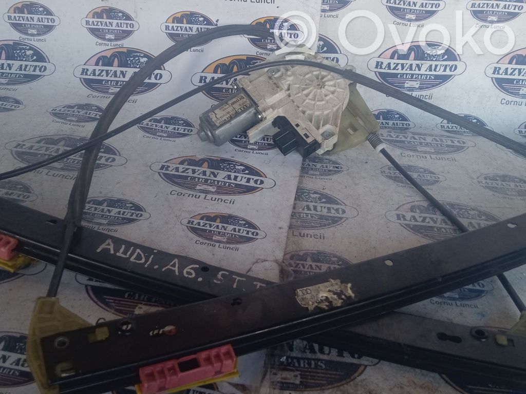 Audi A6 S6 C4 4A Front door window regulator with motor 