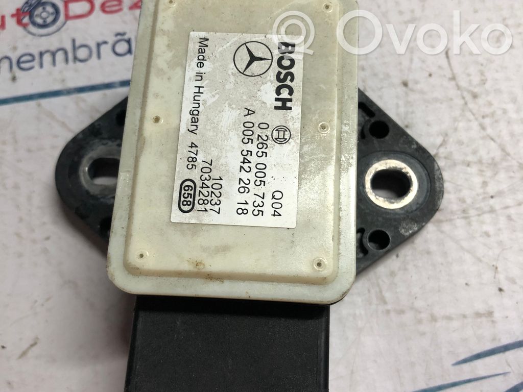 Mercedes-Benz E W212 ESP acceleration yaw rate sensor 
