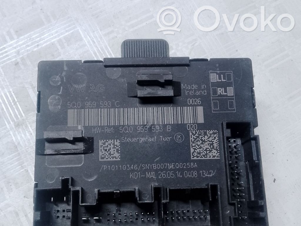 Audi A3 S3 8V Door control unit/module 