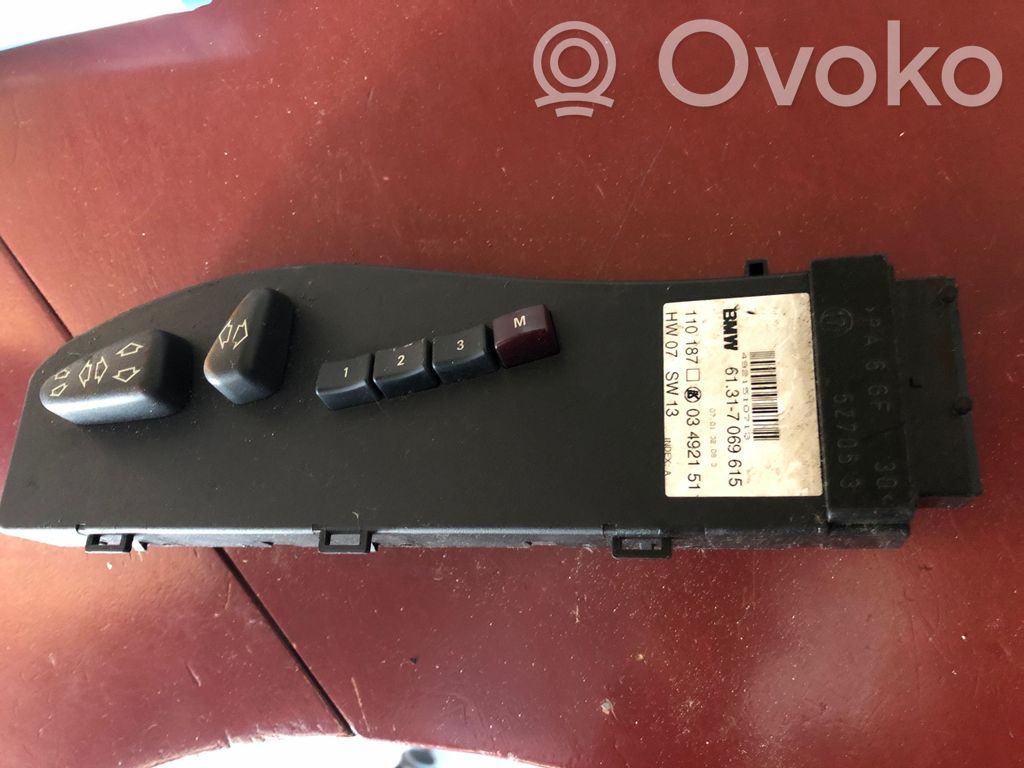 BMW X5 E53 Interruptor de control del asiento 