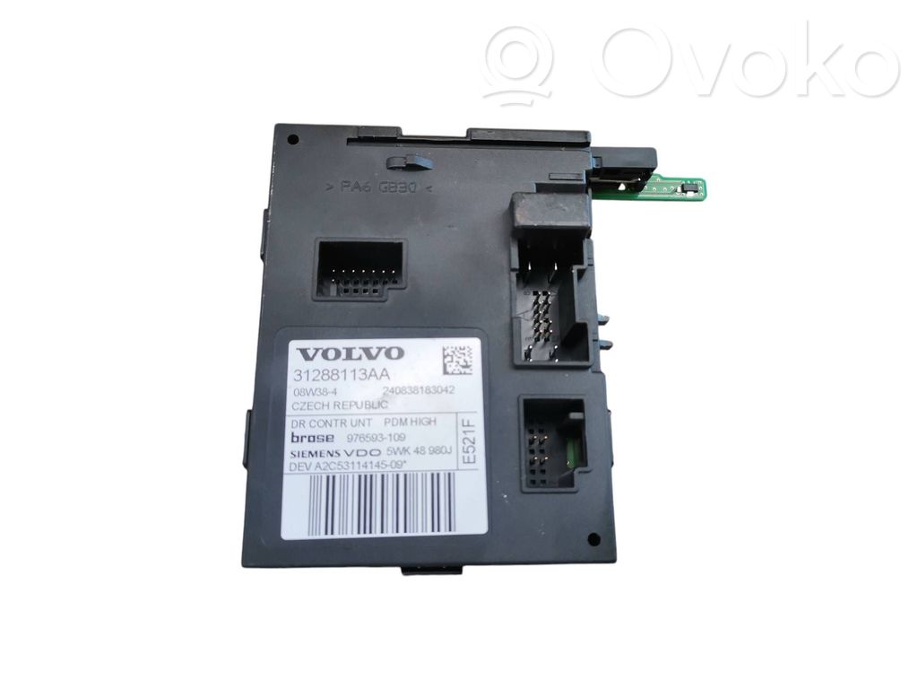 Volvo V50 Silnik regulatora szyby drzwi przednich 
