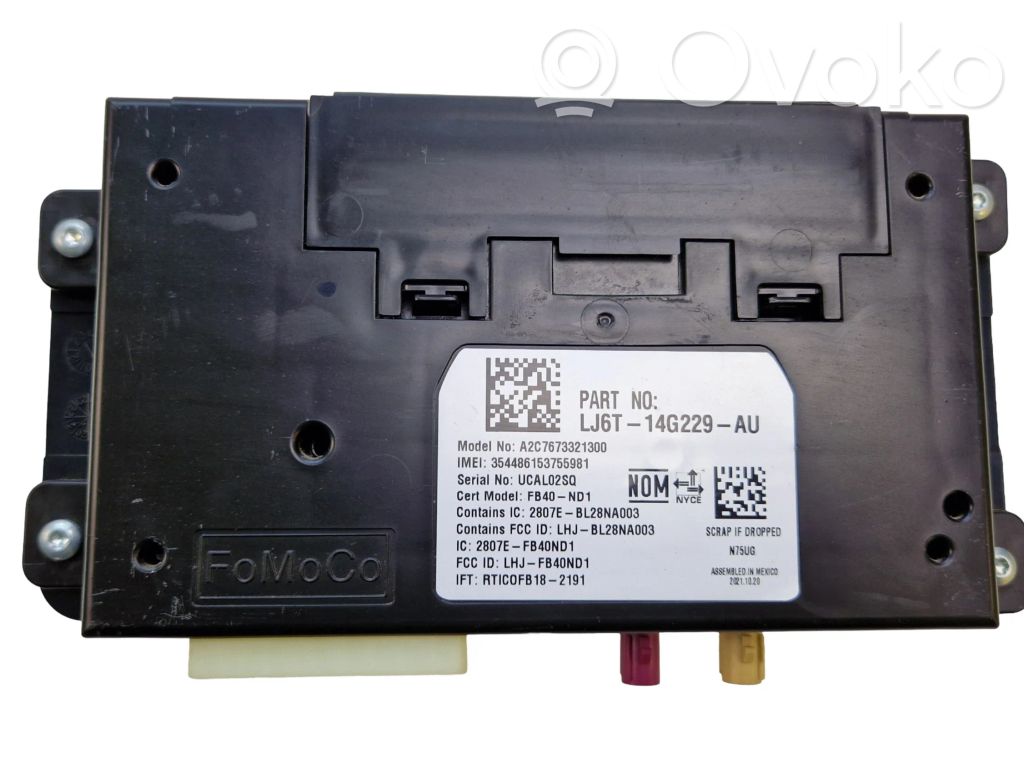 Unidad de control/módulo de bluetooth   LJ6T14G229,LJ6T14G229AU,A2C7673321300,354486153755981,N75UG