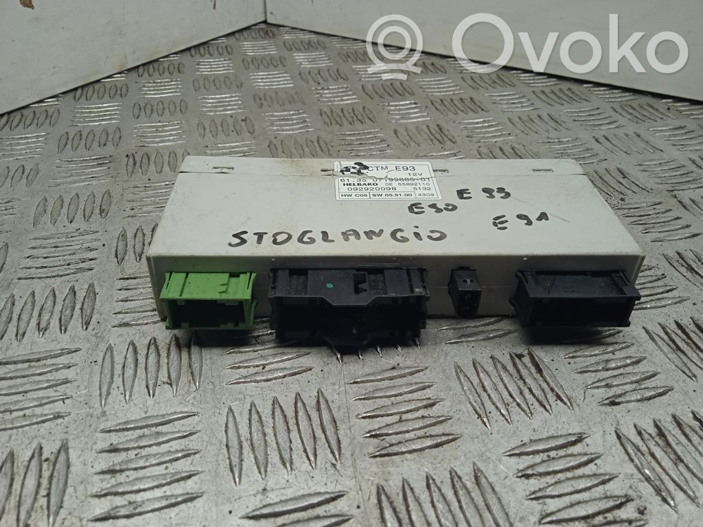 Unidad de control/módulo del techo solar   07199885