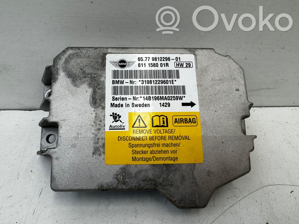 Mini One - Cooper R57 Airbag control unit/module 