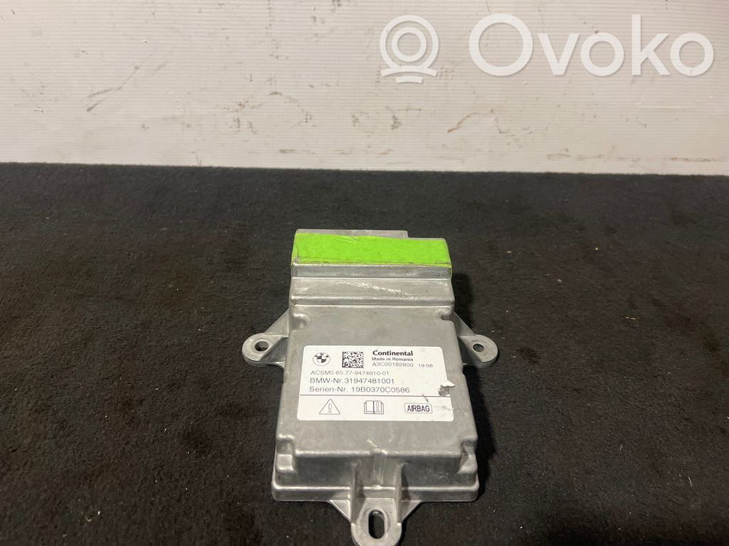 BMW 5 G30 G31 G38 Sterownik / Moduł Airbag 