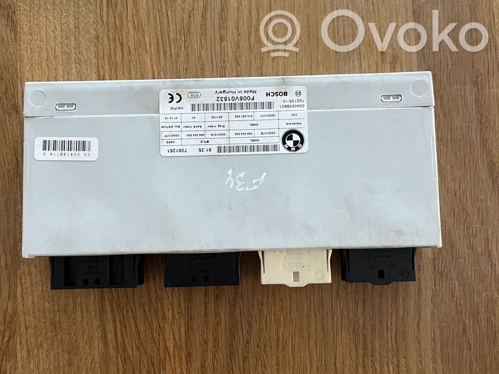 BMW 3 GT F34 Tailgate/trunk control unit/module 