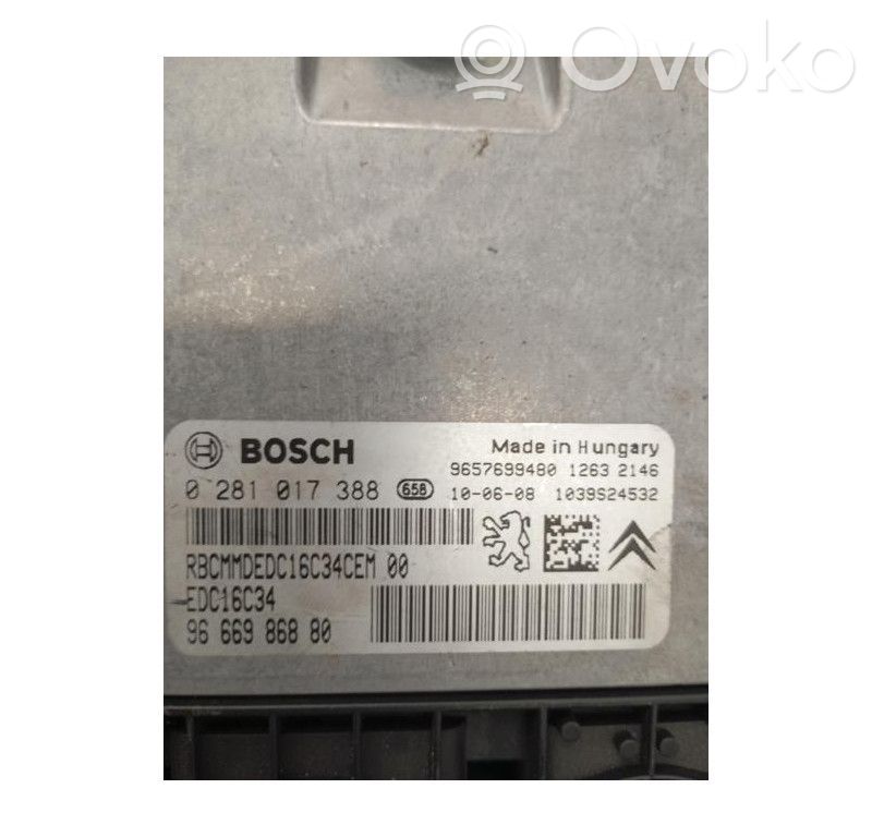 Citroen C3 Engine control unit/module 