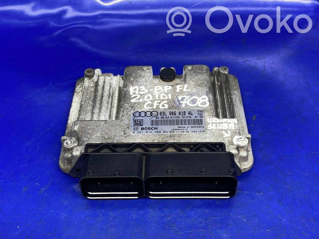 Audi A3 S3 8P Engine control unit/module 