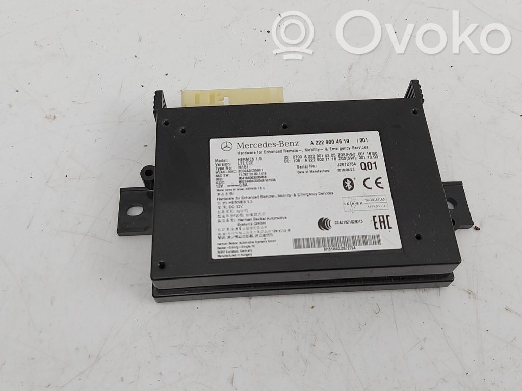 Mercedes-Benz C W205 Unidad de control/módulo de bluetooth 
