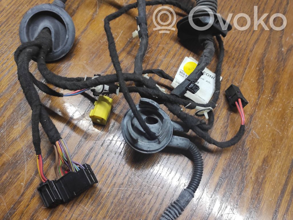 Audi A4 S4 B8 8K Priekšējo durvju vadu instalācija 