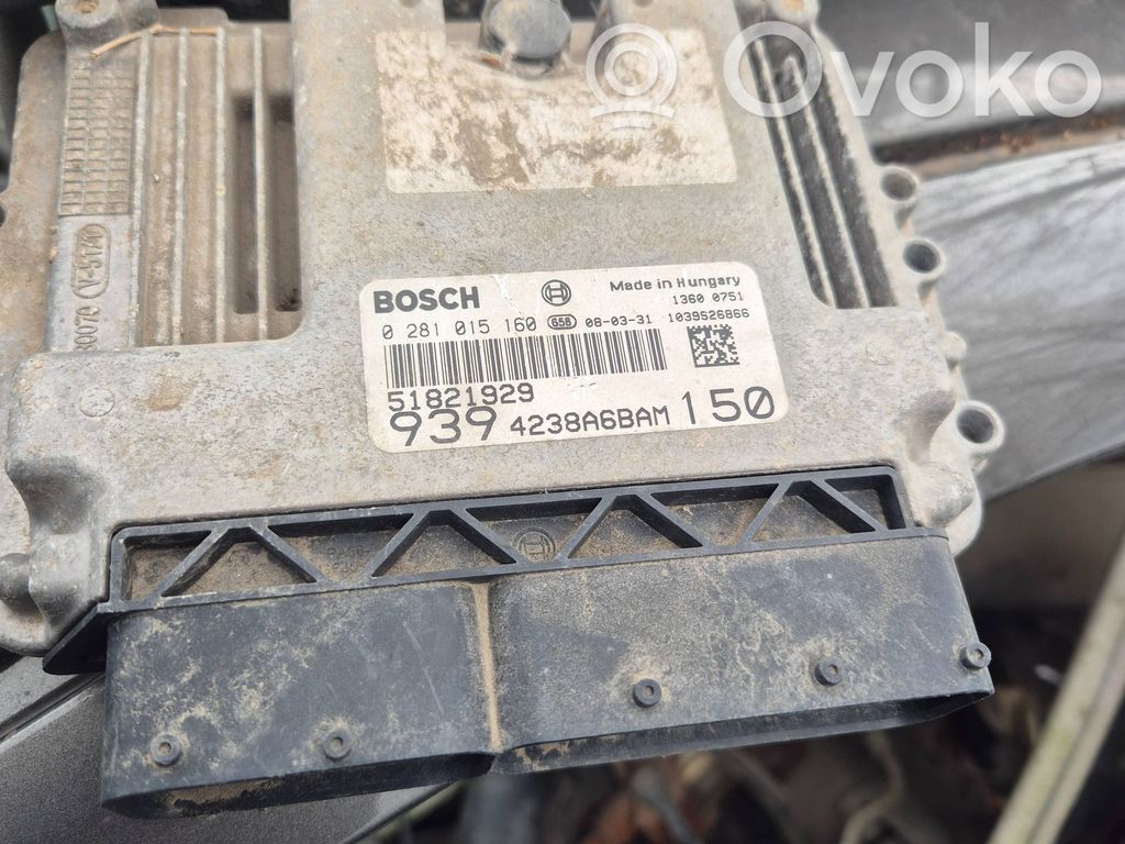 Engine control unit/module   0281015160,51821929,1039S26866,4238A6BAM