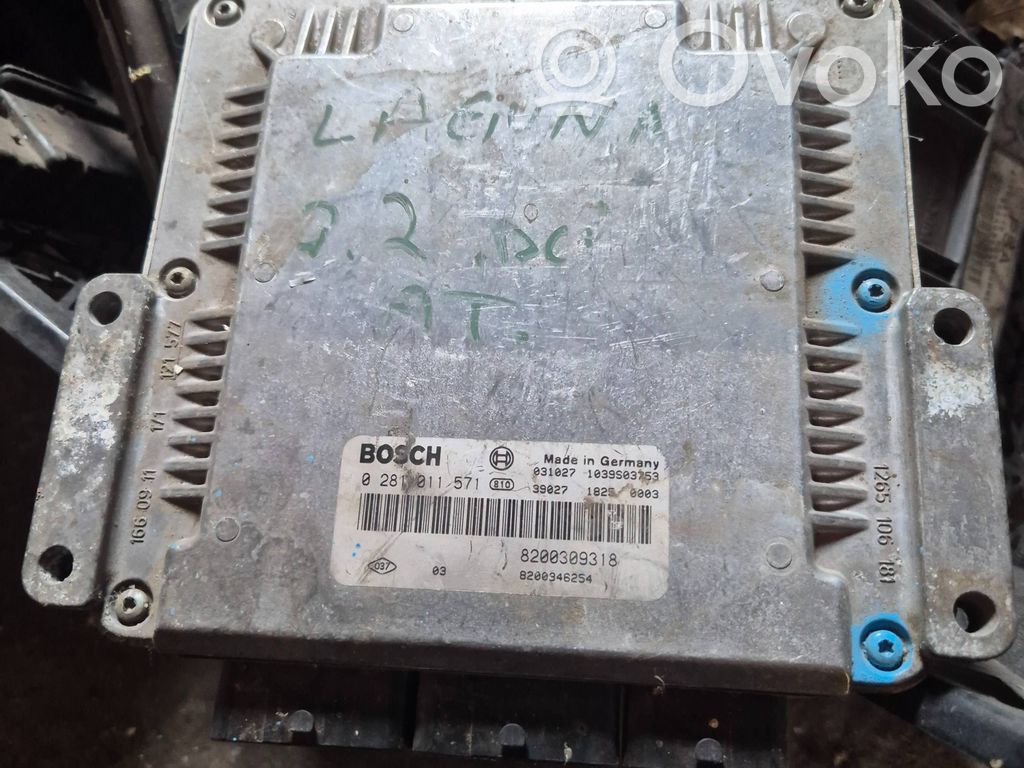Engine control unit/module   0281011571,8200309318