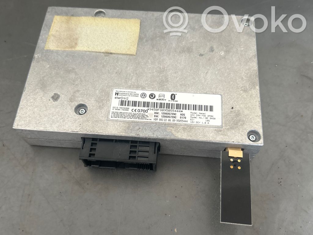 Skoda Octavia Mk2 (1Z) Bluetooth control unit module 