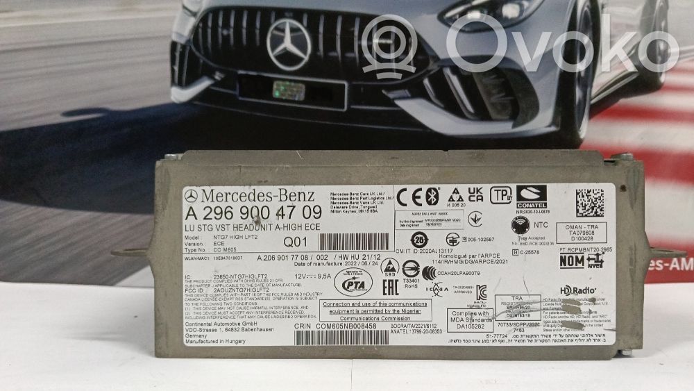 Mercedes-Benz EQS V297 Panel / Radioodtwarzacz CD/DVD/GPS 