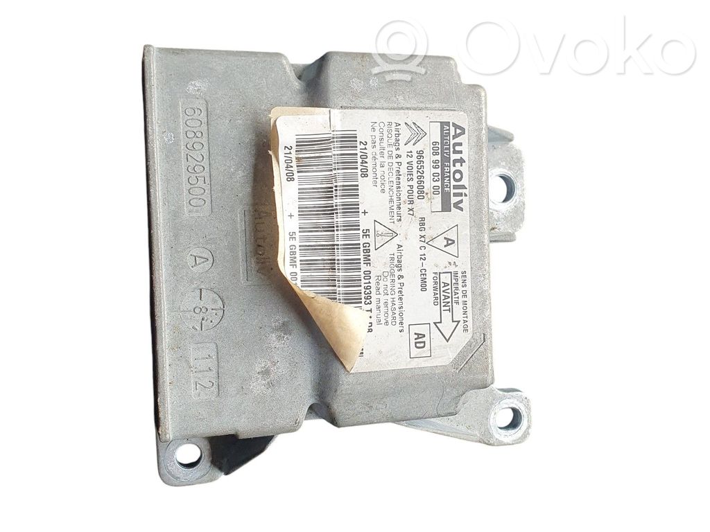 Airbag control unit/module   608990300,9665266080