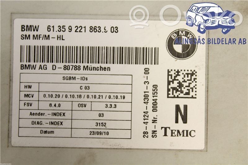 BMW X5 E70 Other control units/modules 
