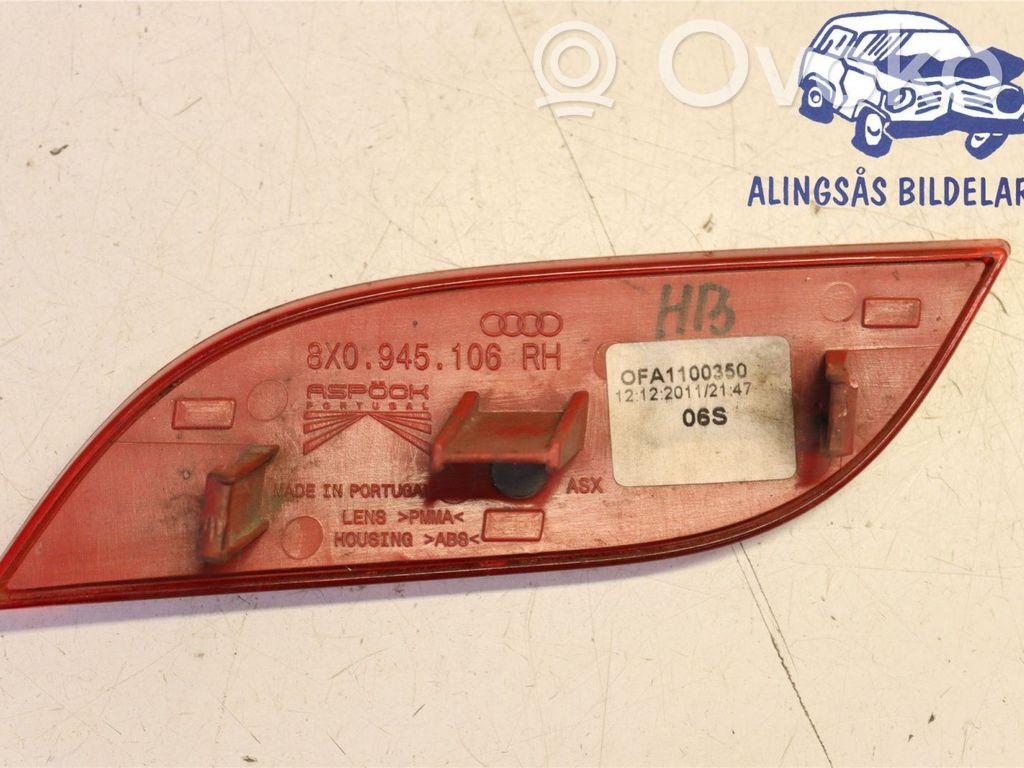 Audi A1 Reflector de faros/luces traseros 