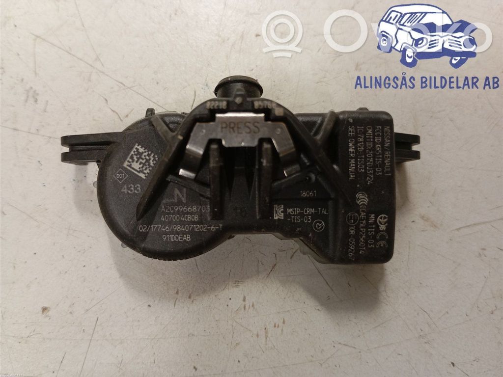 Nissan Micra K14 Sensor de presión del neumático 