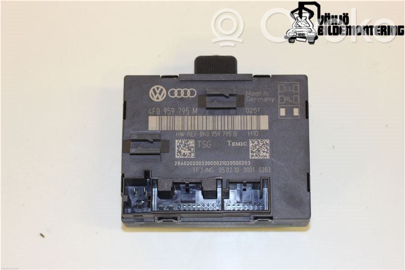 Unité de commande module de porte   4F0959795P,4F0959795M
