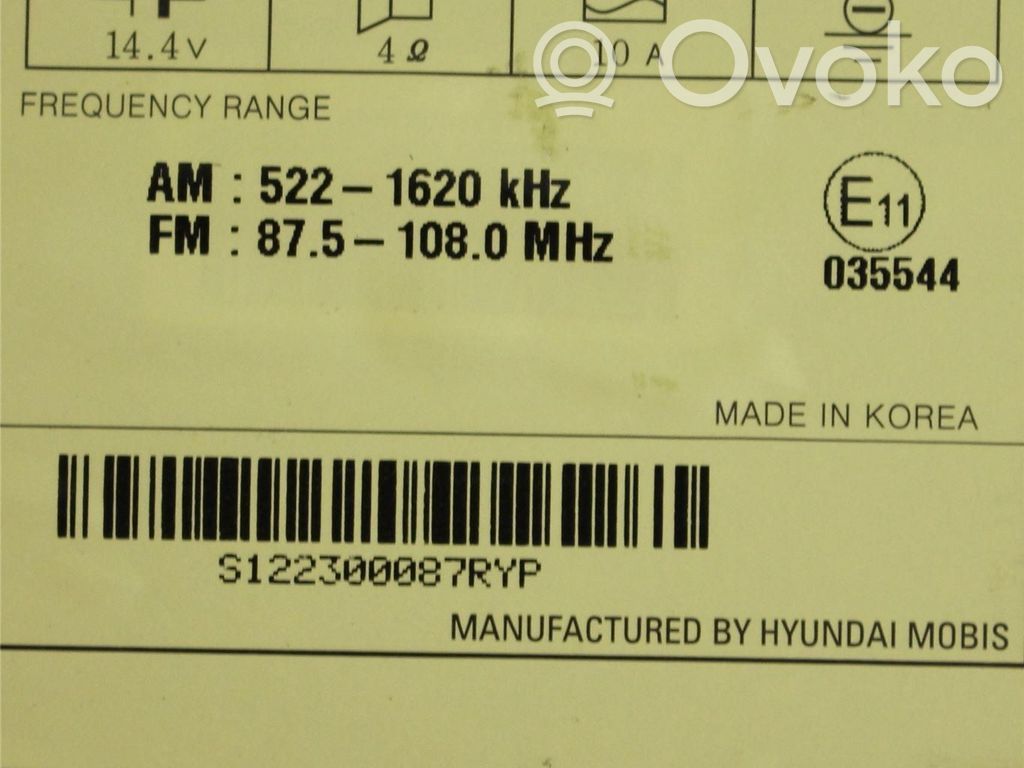 Hyundai ix20 Panel / Radioodtwarzacz CD/DVD/GPS 