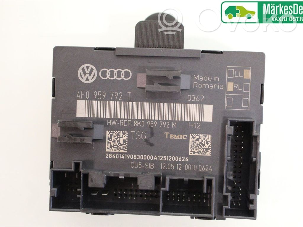 Door control unit/module   4F0959792T,8K0959792M,4F0959792T