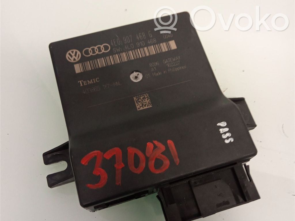 Audi A8 S8 D3 4E Gateway valdymo modulis 