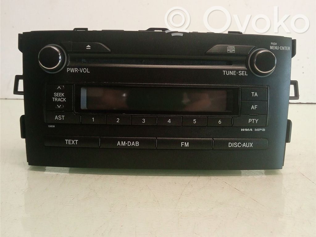 Toyota Auris 150 Unitate principală radio/CD/DVD/GPS 
