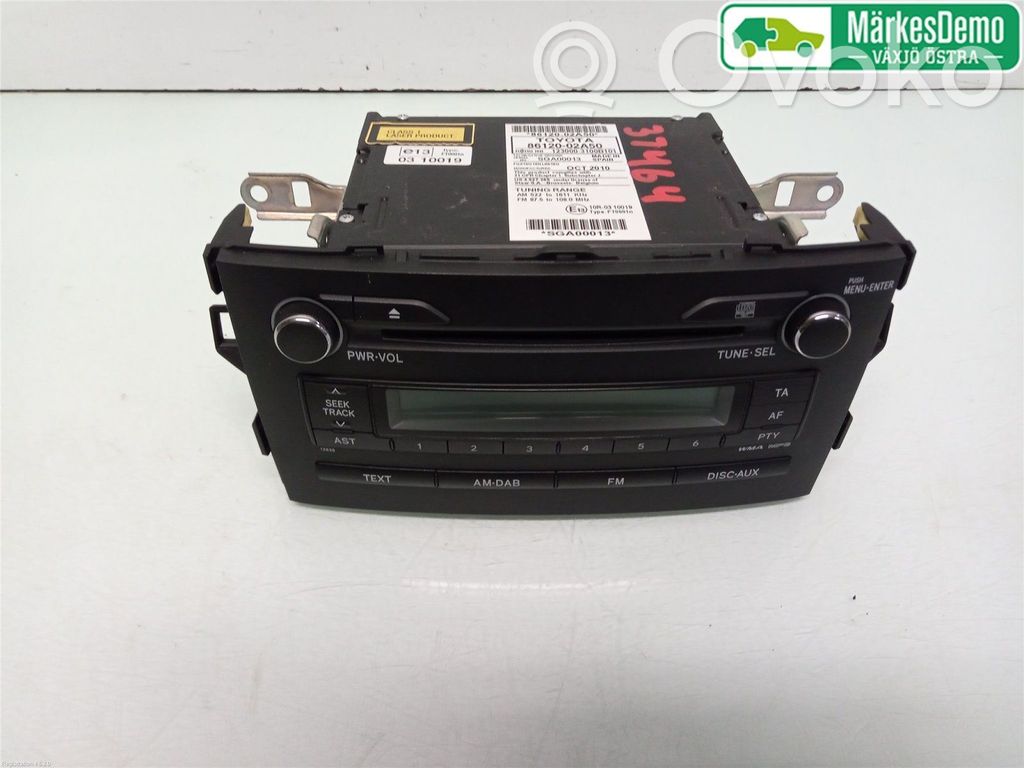 Toyota Auris 150 Unitate principală radio/CD/DVD/GPS 