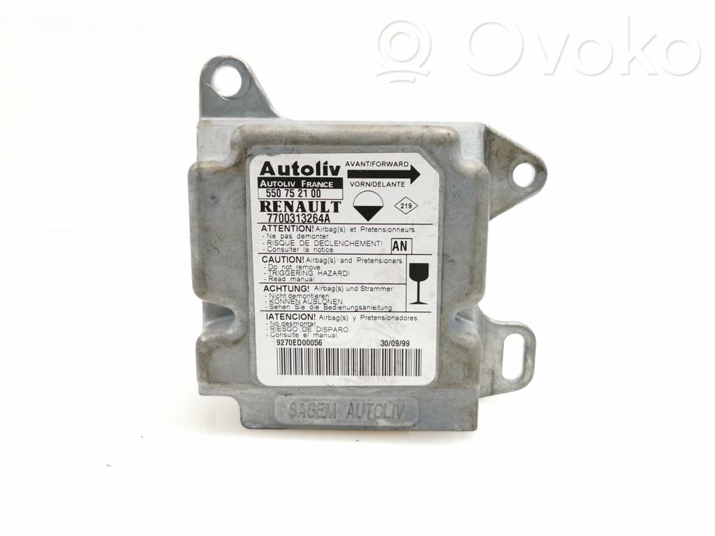 Airbag control unit/module   550752100,7700313264A