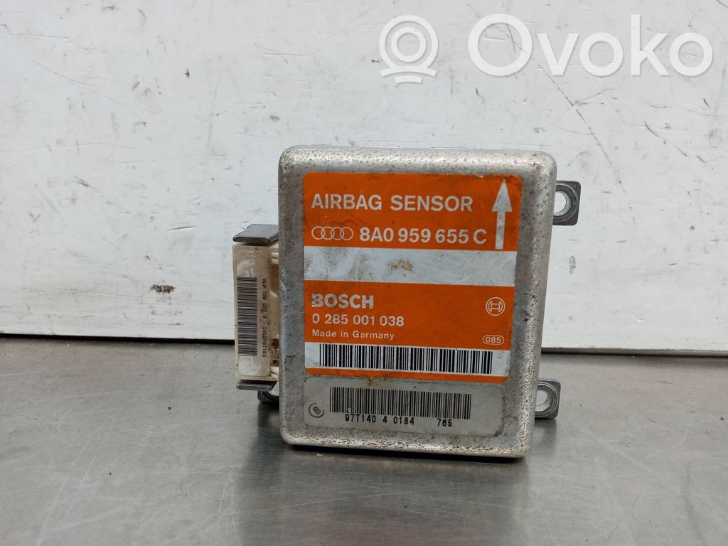 Unidad de control/módulo del Airbag   8A0959655C,0285001038