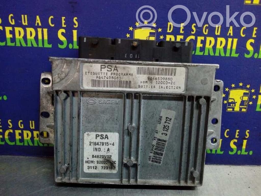 Engine control unit/module   9646509880,9647498080,216479154