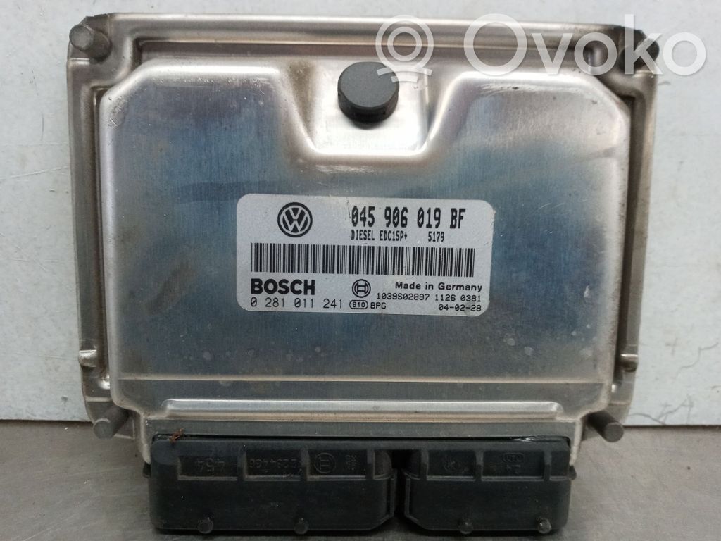 Unidad de control/módulo del motor   045906019BF,0281011241