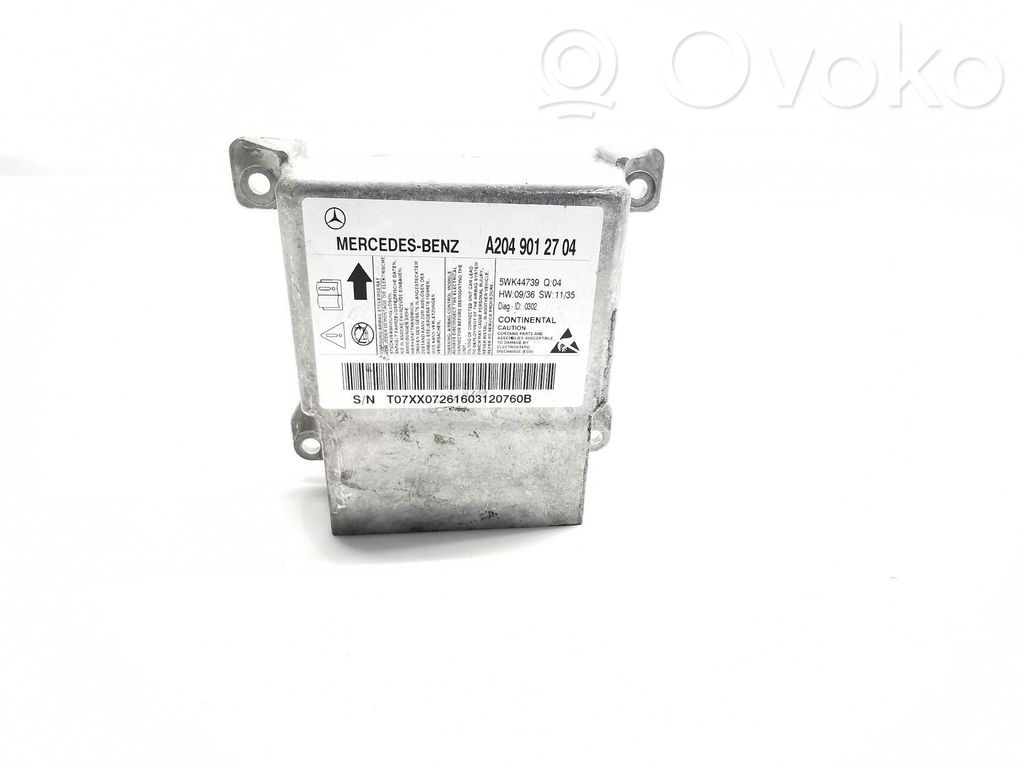 Mercedes-Benz C W204 Unitate/modul de comandă airbaguri 