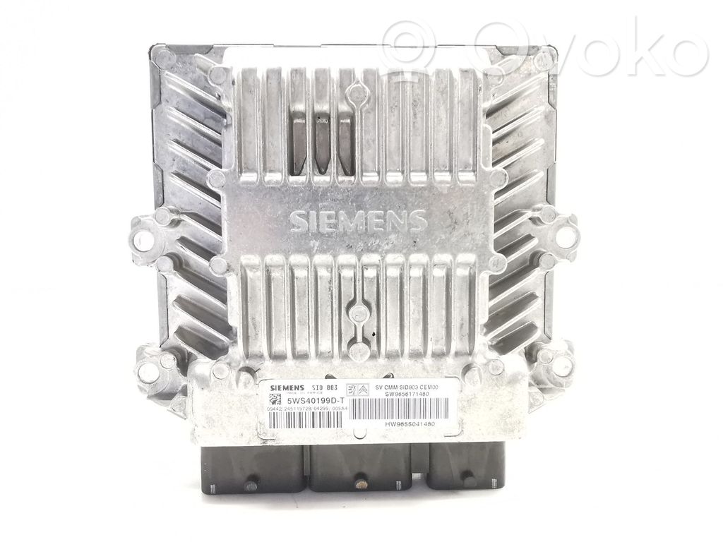 Unidad de control/módulo del motor   9656171480,9655041480,5WS40199DT